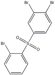 3,4-Dibromophenyl 2-bromophenyl sulfone 结构式