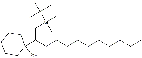 1-[1-[(E)-tert-Butyldimethylsilylmethylene]undecyl]cyclohexanol 结构式