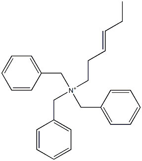 (3-Hexenyl)tribenzylaminium 结构式