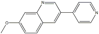 7-Methoxy-3-(4-pyridyl)quinoline 结构式