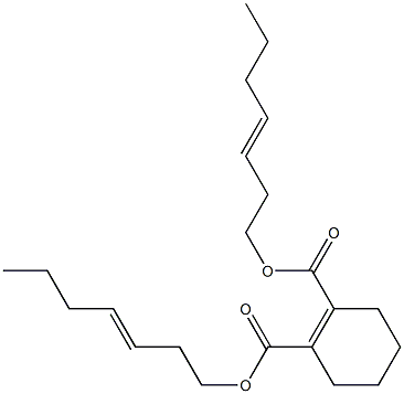 1-Cyclohexene-1,2-dicarboxylic acid bis(3-heptenyl) ester 结构式