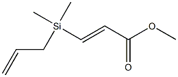 (E)-4,4-Dimethyl-4-sila-2,6-heptadienoic acid methyl ester 结构式