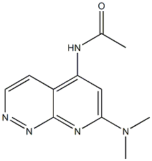 N-[7-(Dimethylamino)pyrido[2,3-c]pyridazin-5-yl]acetamide 结构式