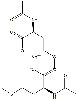 Bis[(S)-2-(acetylamino)-4-(methylthio)butanoic acid]magnesium salt 结构式