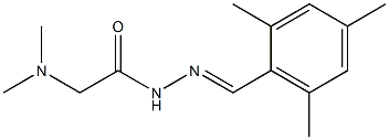 N2-(2,4,6-Trimethylbenzylidene)-N,N-dimethylaminoacetohydrazide 结构式