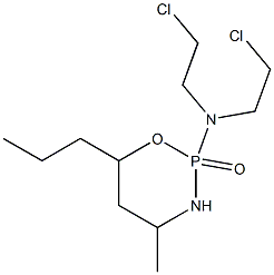 Tetrahydro-2-[bis(2-chloroethyl)amino]-4-methyl-6-propyl-2H-1,3,2-oxazaphosphorine 2-oxide 结构式