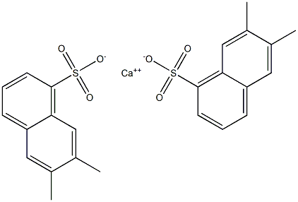 Bis(6,7-dimethyl-1-naphthalenesulfonic acid)calcium salt 结构式