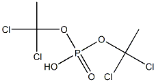 Phosphoric acid hydrogen bis(1,1-dichloroethyl) ester 结构式