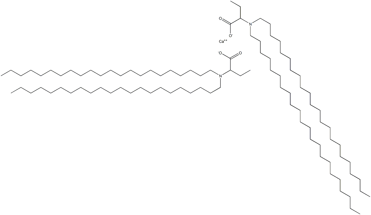 Bis[2-(didocosylamino)butyric acid]calcium salt 结构式