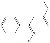 1-Methoxyimino-1-phenyl-3-pentanone 结构式