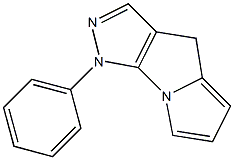 3,7-Dihydro-3-phenyl-2,3,3b-triaza-3bH-cyclopenta[a]pentalene 结构式