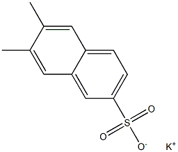 6,7-Dimethyl-2-naphthalenesulfonic acid potassium salt 结构式