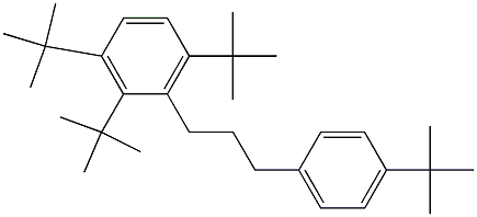 1-(2,3,6-Tri-tert-butylphenyl)-3-(4-tert-butylphenyl)propane 结构式