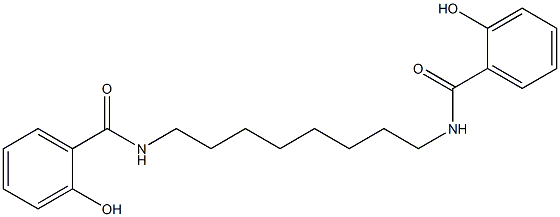 N,N'-(Octane-1,8-diyl)bis(2-hydroxybenzamide) 结构式