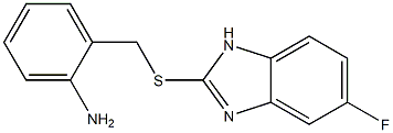 5-Fluoro-2-[[2-[amino]benzyl]thio]-1H-benzimidazole 结构式