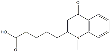 1,4-Dihydro-1-methyl-4-oxoquinoline-2-valeric acid 结构式