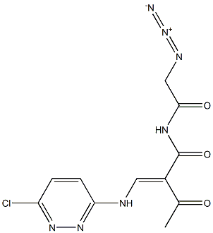 N-[1,3-Dioxo-2-[(6-chloropyridazin-3-yl)aminomethylene]butyl]-2-azidoacetamide 结构式