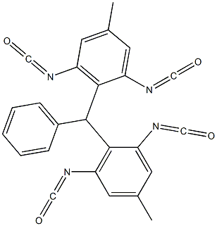 Bis(2,6-diisocyanato-4-methylphenyl)phenylmethane 结构式