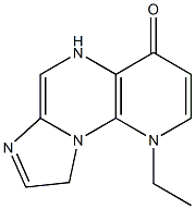 1-Ethylimidazo[1,2-a]pyrido[3,2-e]pyrazin-4(5H)-one 结构式