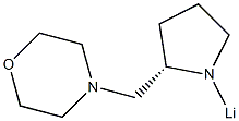 4-[[(2S)-1-Lithio-2-pyrrolidinyl]methyl]morpholine 结构式