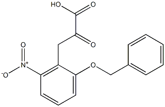 3-(2-Benzyloxy-6-nitrophenyl)-2-oxopropionic acid 结构式