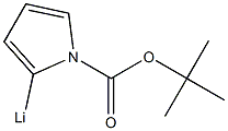 2-Lithio-1H-pyrrole-1-carboxylic acid tert-butyl ester 结构式