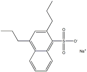 2,4-Dipropyl-1-naphthalenesulfonic acid sodium salt 结构式