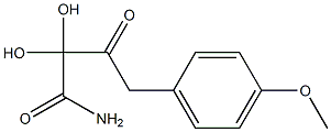 Dihydroxy[(4-methoxyphenyl)acetyl]acetamide 结构式