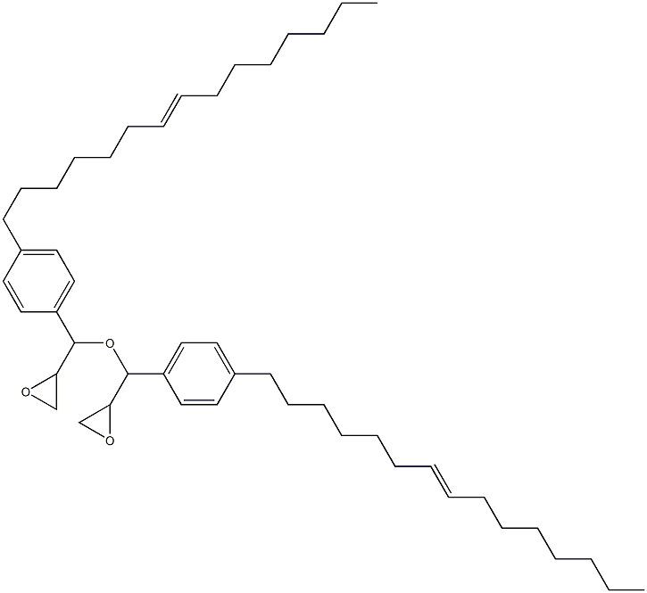 4-(7-Pentadecenyl)phenylglycidyl ether 结构式