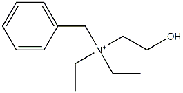 N,N-Diethyl-N-(2-hydroxyethyl)benzenemethanaminium 结构式