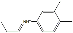 N-(3,4-Dimethylphenyl)-1-propaniminium 结构式