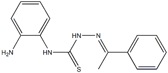 1-(1-Phenylethylidene)-4-(2-aminophenyl)thiosemicarbazide 结构式