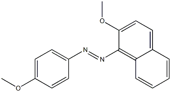 1-[(4-Methoxyphenyl)azo]-2-methoxynaphthalene 结构式