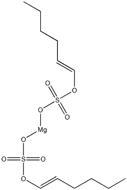 Bis[(1-hexenyloxy)sulfonyloxy]magnesium 结构式