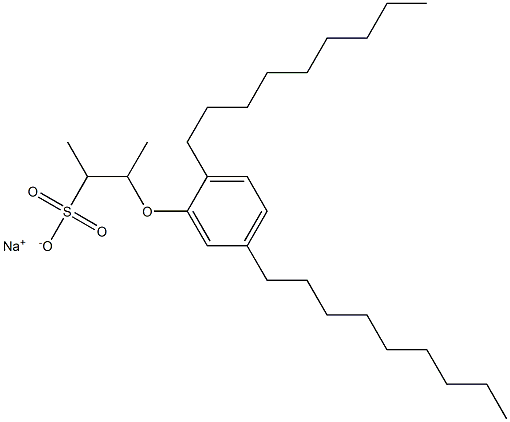 3-(2,5-Dinonylphenoxy)butane-2-sulfonic acid sodium salt 结构式