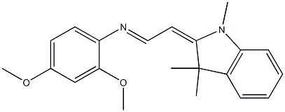 2-[2-(2,4-Dimethoxyphenylimino)ethylidene]-1,3,3-trimethylindoline 结构式