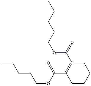 1-Cyclohexene-1,2-dicarboxylic acid dipentyl ester 结构式