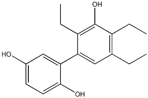 2',4',5'-Triethyl-1,1'-biphenyl-2,3',5-triol 结构式