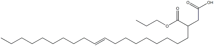 3-(9-Nonadecenyl)succinic acid 1-hydrogen 4-propyl ester 结构式