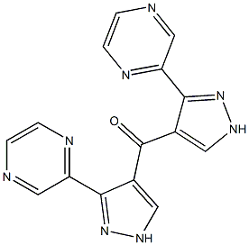 (Pyrazin-2-yl)(1H-pyrazol-4-yl) ketone 结构式