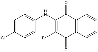 2-Bromo-3-(4-chlorophenyl)amino-1,4-naphthoquinone 结构式