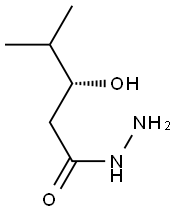 [R,(+)]-3-Hydroxy-4-methylvaleric acid hydrazide 结构式