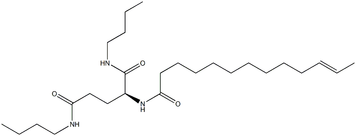 N2-(11-Tridecenoyl)-N1,N5-dibutylglutaminamide 结构式