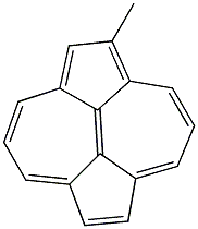 1-Methyldicyclopenta[ef,kl]heptalene 结构式