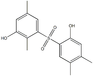 2,3'-Dihydroxy-2',4,5,5'-tetramethyl[sulfonylbisbenzene] 结构式