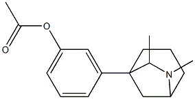 (+)-3-(6,7-Dimethyl-6-azabicyclo[3.2.1]octan-1-yl)phenol acetate 结构式