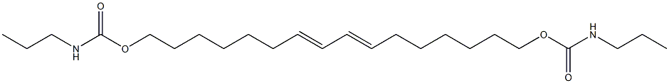 7,9-Hexadecadiene-1,16-diol bis(N-propylcarbamate) 结构式