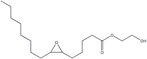 6,7-Epoxypentadecanoic acid 2-hydroxyethyl ester 结构式