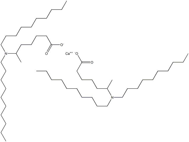 Bis[6-(didecylamino)heptanoic acid]calcium salt 结构式