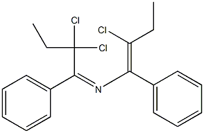 3,3,7-Trichloro-4,6-diphenyl-5-aza-4,6-nonadiene 结构式